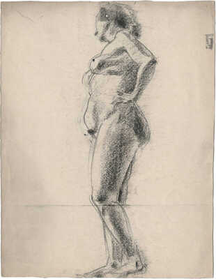 Смирнов Борис Александрович. Обнаженная, держащая левую руку на талии